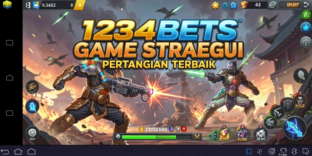 Tampilan gameplay seru dari 1234BETS dalam pertempuran strategis.