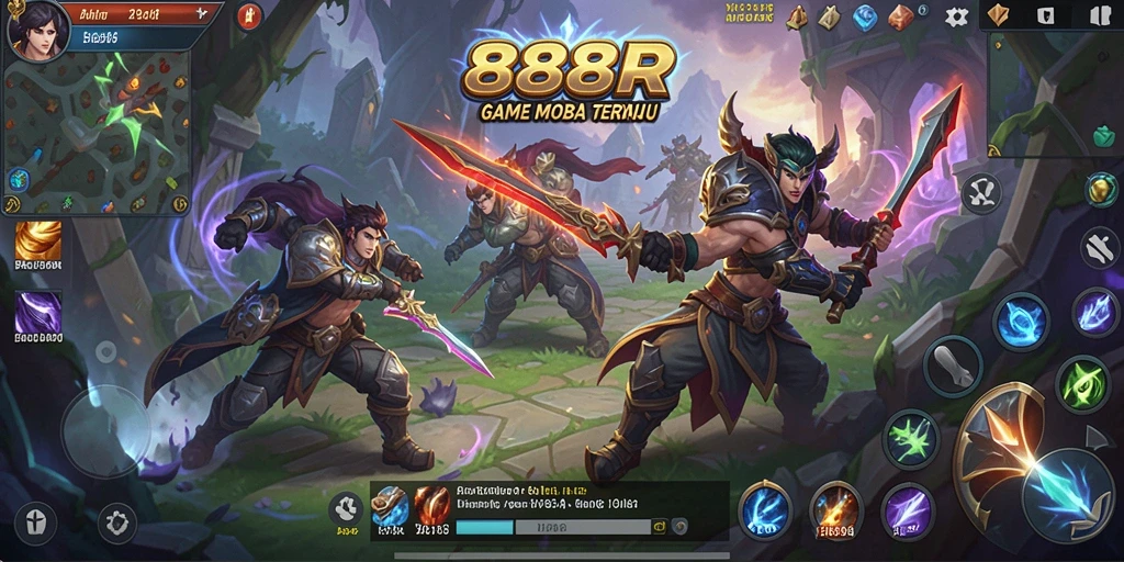 Gameplay seru di 888R dengan karakter unik dan pertempuran dinamis.