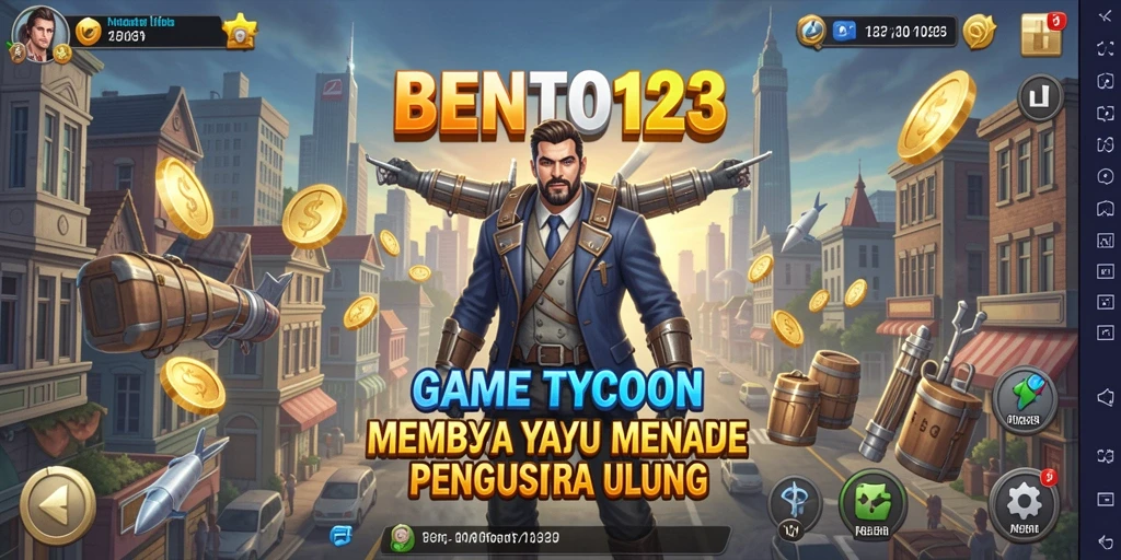 Screenshot gameplay BENTO123 menampilkan strategi bisnis yang menarik.