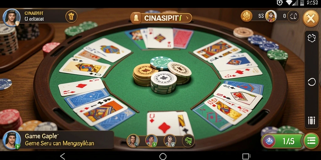 Tangkapan layar gameplay CINASIPIT yang seru dan interaktif.