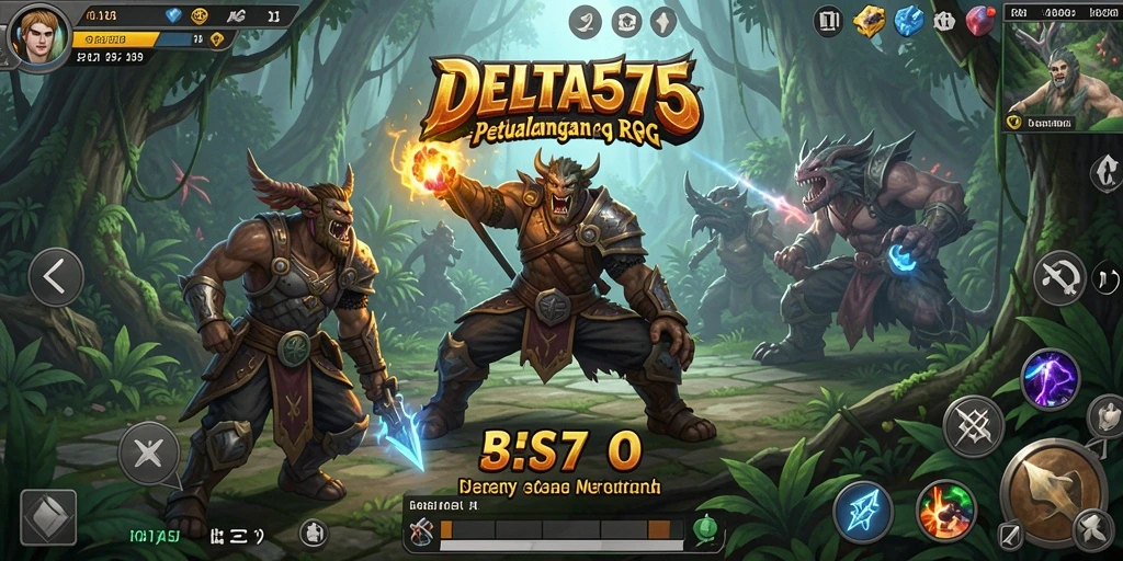 Tampilan gameplay menarik dengan karakter dan pertarungan seru di DELTA575.