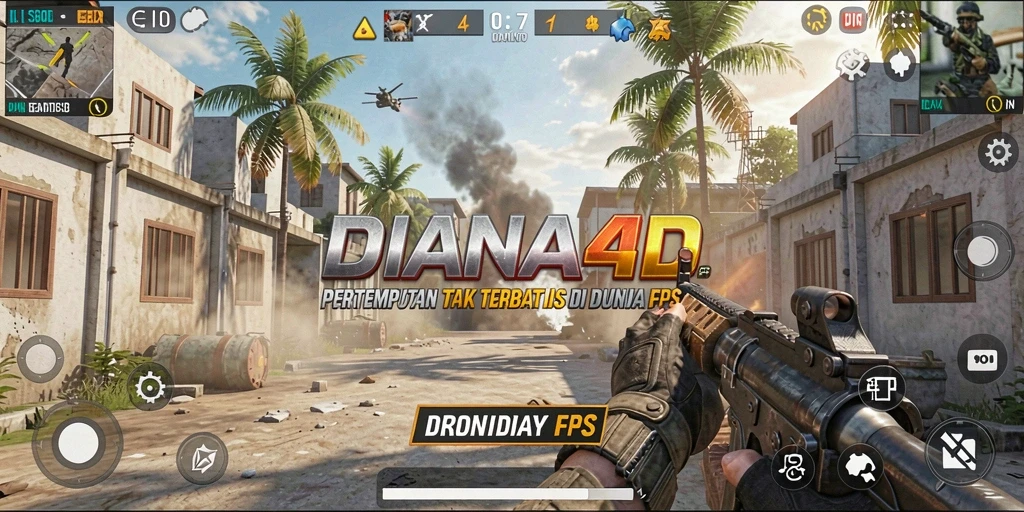 Gameplay intens di <strong>DIANA4D</strong> dengan aksi tembak-menembak yang mendebarkan.