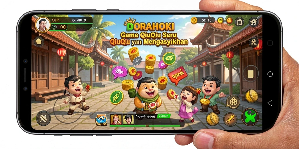 Tampilan gameplay QiuQiu yang menarik dan seru.