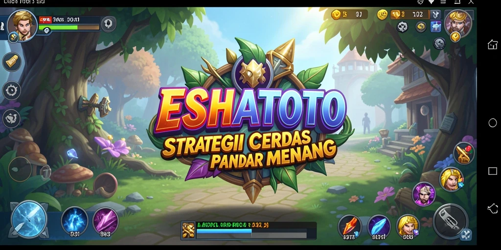 Tampilan gameplay menegangkan dalam pertandingan strategi ESHATOTO.