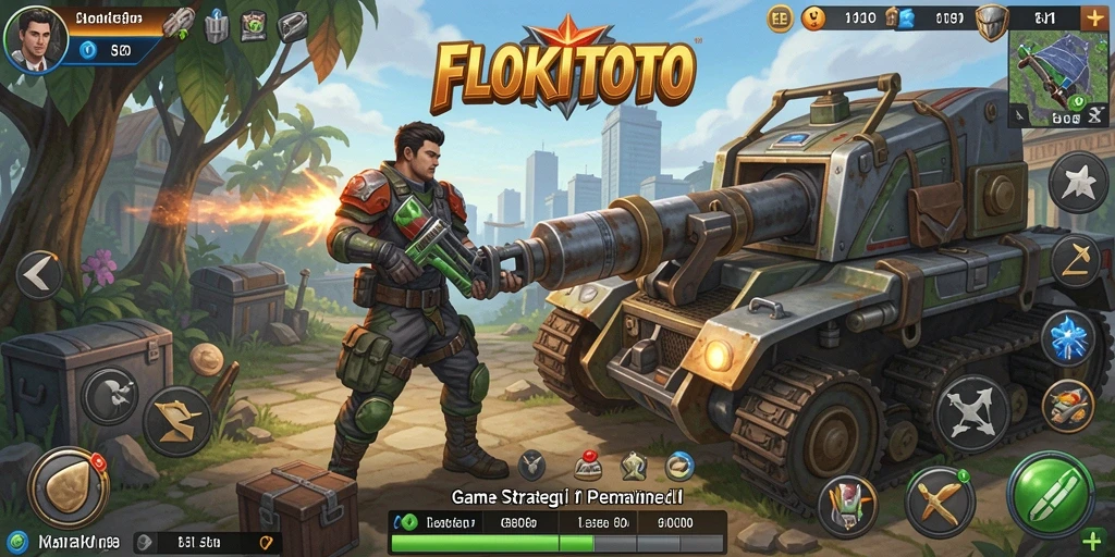 Menampilkan aksi pertempuran mendebarkan dalam game SLG.