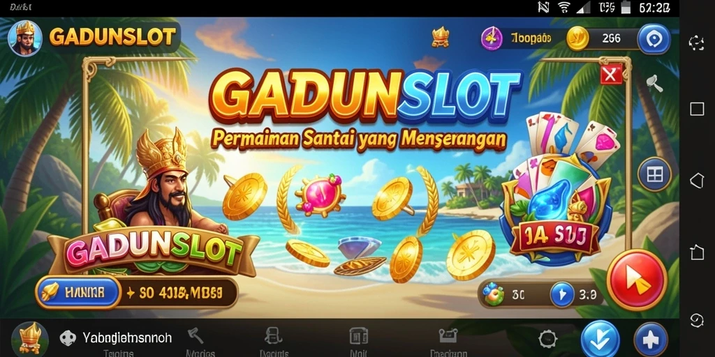 Screenshot GADUNSLOT menampilkan gameplay seru dan tema slot yang menarik.