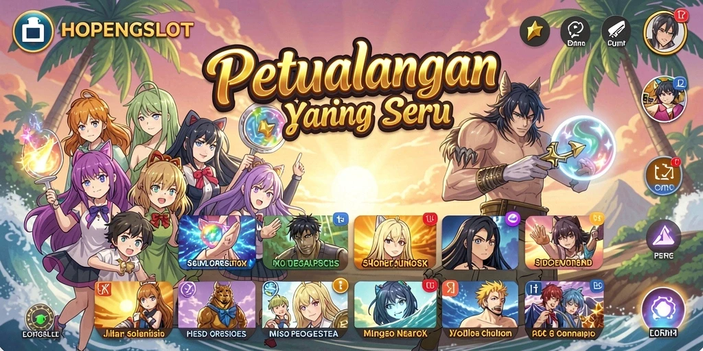 Gameplay seru dalam dunia anime yang penuh warna.