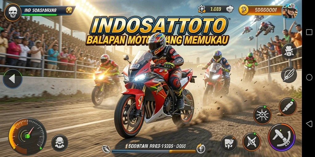 Gameplay seru dan menantang di INDOSATTOTO dengan balapan motor yang mendebarkan.