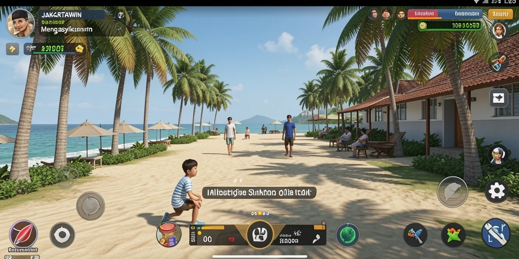Tampilan gameplay JAKARTAWIN yang menarik dan menghibur.