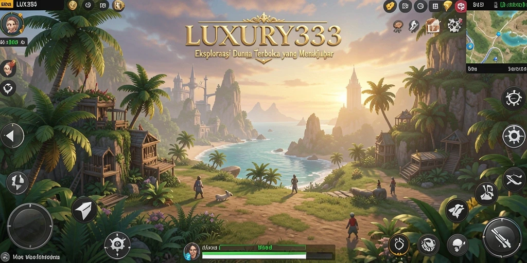 Screenshot dari gameplay LUXURY333 yang menunjukkan eksplorasi dunia terbuka yang menakjubkan.