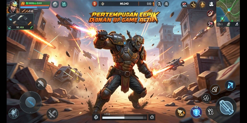 Tampilan gameplay intens dari MILO4D yang penuh aksi.