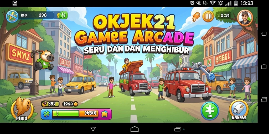 Gameplay seru OKJEK21 dengan grafis yang menarik.