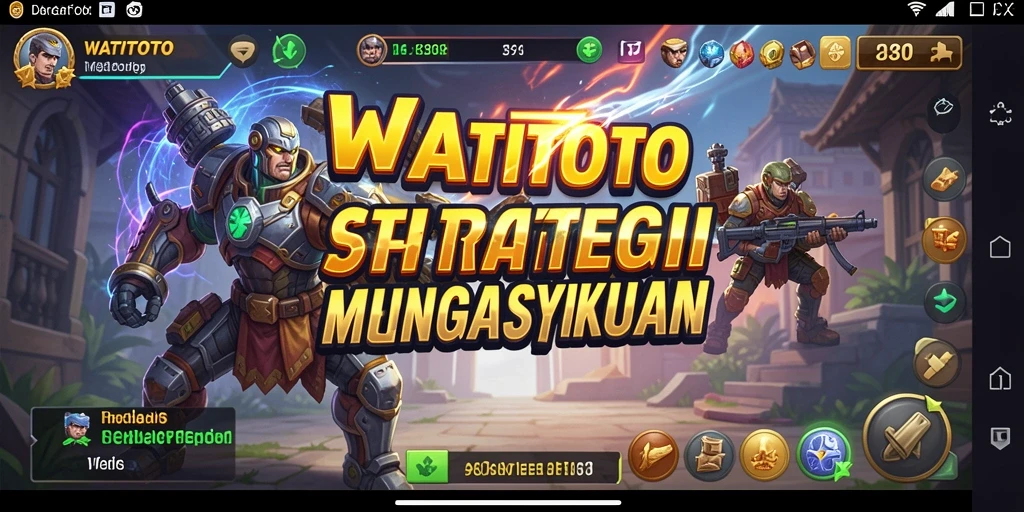 Tampilan gameplay WATITOTO yang menakjubkan dengan elemen strategi.