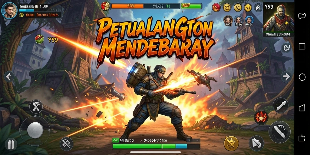 Tampilan gameplay Y89 yang memukau dan menegangkan.